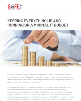 Keeping everything up and running on a minimal IT budget